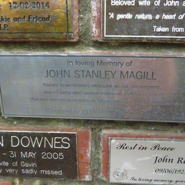 MAGILL John Stanley 1933-2018