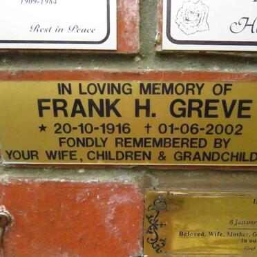 GREVE Frank H. 1916-2002