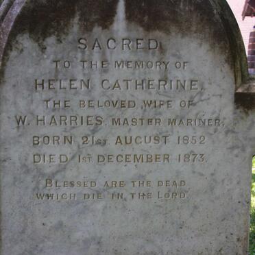 HARRIES Helen Catherine 1852-1873