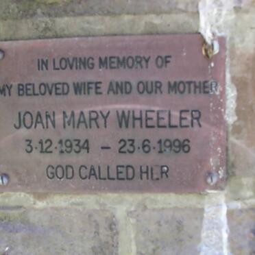 WHEELER Joan Mary 1934-1996
