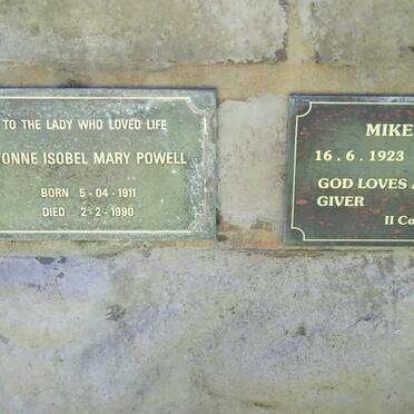POWELL Yvonne Isobel Mary 1911-1990 :: BUSH Mike 1923-1997