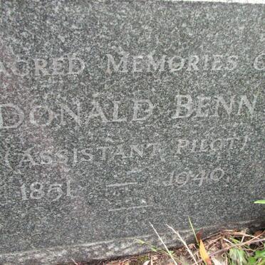 BENN Donald 1851-1940
