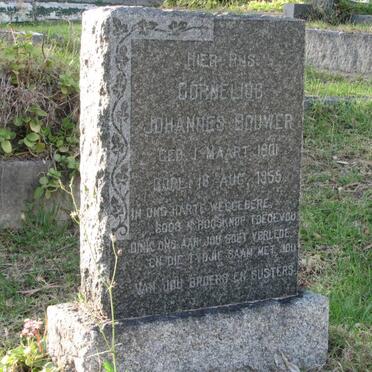 BOUWER Cornelius Johannes 1901-1955