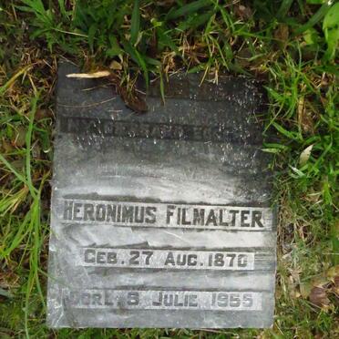 FILMALTER Heronimus 1870-1955