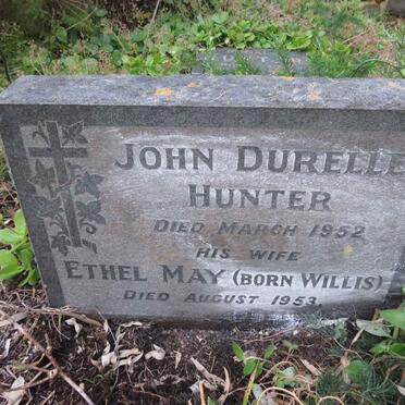 HUNTER John Durelle -1952 & Ethel May WILLIS -1953