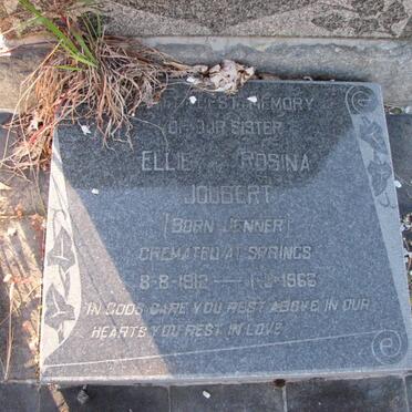 JOUBERT Ella Rosina nee JENNER 1912-1966