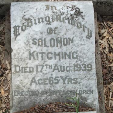 KITCHING Solomon -1939