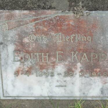 KAPP Edith E. 1948-1958