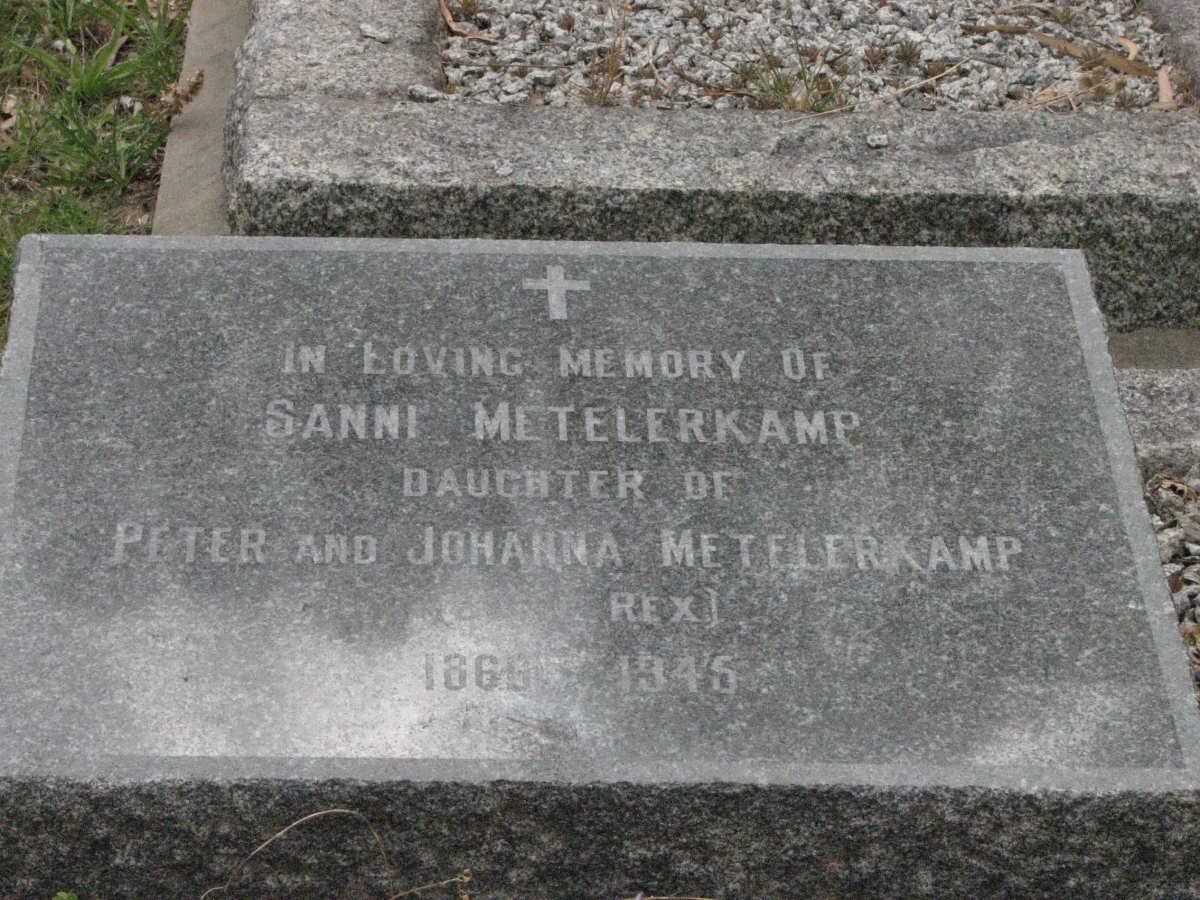 METELERKAMP Sannie 1868-1946