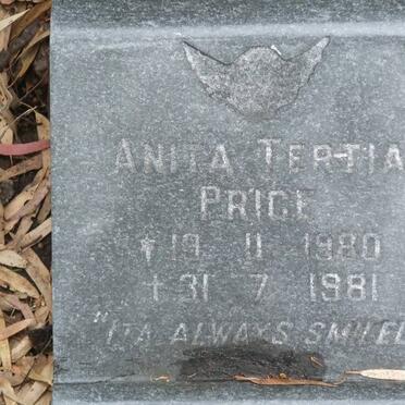 PRICE Anita Tertia 1980-1981