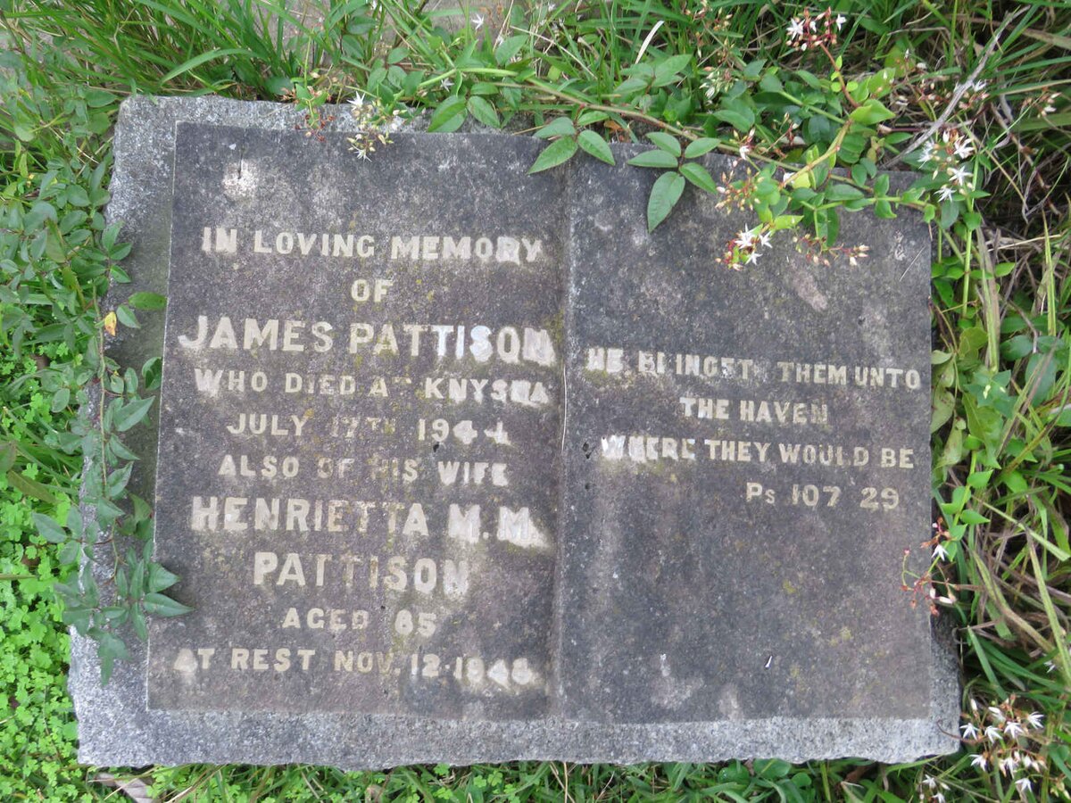 PATTISON James -1944 & Henrietta M. M. -1948