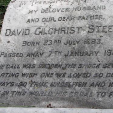 STEELE David Gilchrist 1883-1949