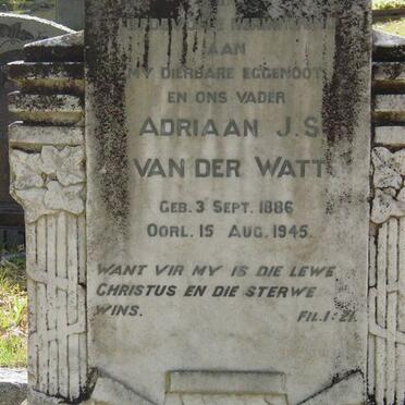 WATT Adriaan J.S., van der 1886-1945