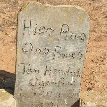 AGENBAG Jan Hendrik 1889-192?