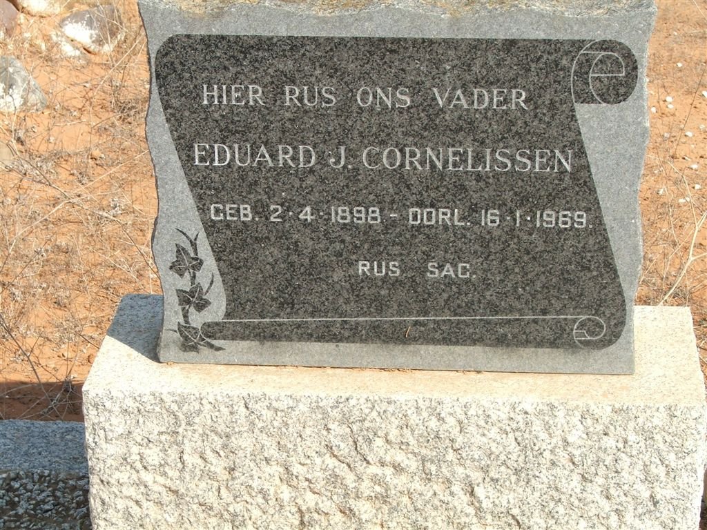 CORNELISSEN Eduard J. 1898-1969