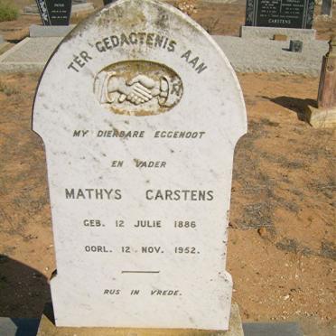 CARSTENS Mathys 1886-1952