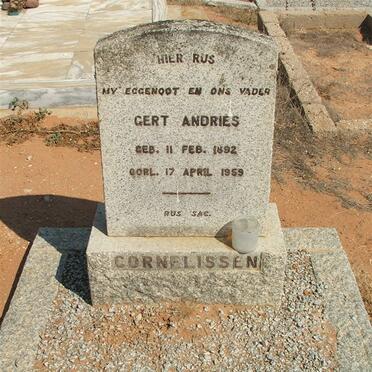 CORNELISSEN Gert Andries 1892-1959