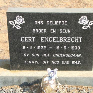 ENGELBRECHT Gert 1922 - 1939