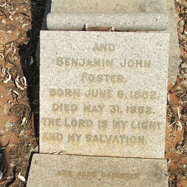 FOSTER Benjamin John 1882-1952