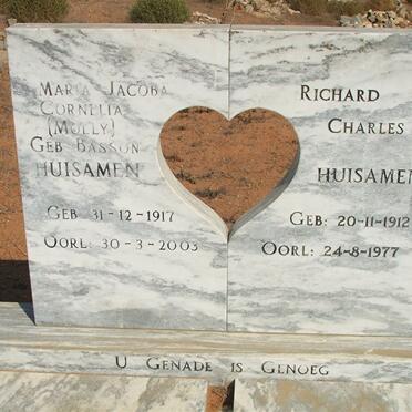 HUISAMEN Richard Charles 1912-1977 &amp; Maria Jacoba Cornelia BASSON 1917-2003