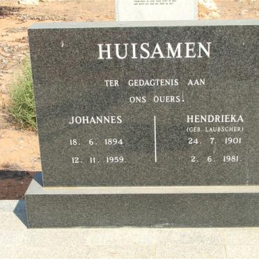 HUISAMEN Johannes 1894-1959 &amp; Hendrieka LAUBSCHER 1901-1981 :: HUISAMEN Gysbert Johannes 1929-1980
