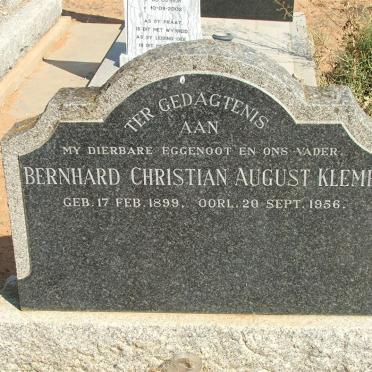 KLEMP Bernhard Christian August 1899-1956
