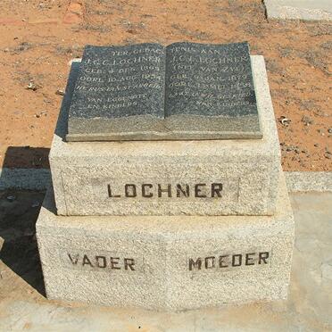 LOCHNER J.G.C. 1869-1954 &amp; J.C.L. VAN ZYL