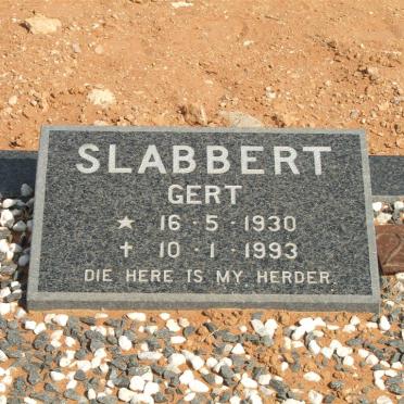 SLABBERT Gert 1930-1993