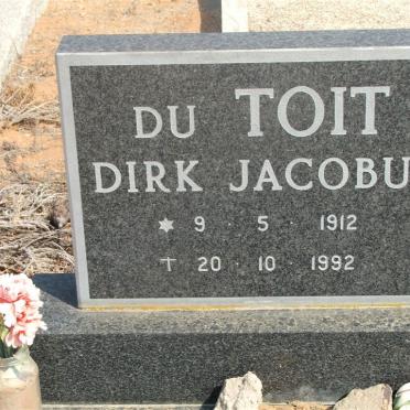 TOIT Dirk Jacobus, du 1912-1992