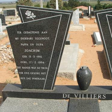 VILLIERS Joachim, de 1916-1994