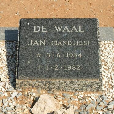 WAAL Jan, de 1934-1982