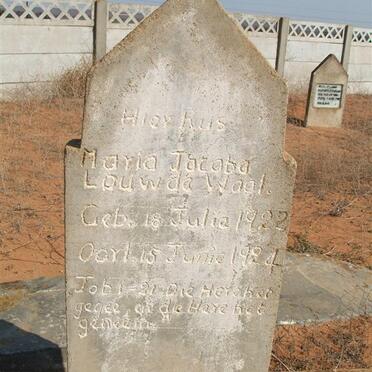 WAAL Maria Jacoba Louw, de 1922-1924