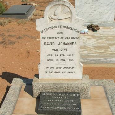 ZYL Dawid Johannes, van 1892-1959 &amp; Gloudina Maria SMITH formerly VAN ZYL nee ENGELBRECHT 1916-2004