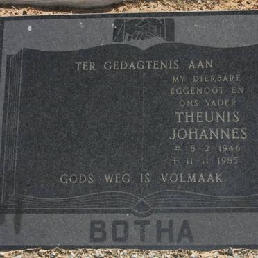 BOTHA Theunis Johannes 1946-1985