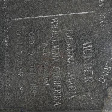 BASSON Johanna Maria Wilhelmina Frederika nee BASSON 1895-1957