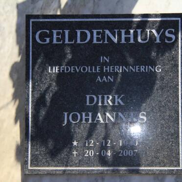 GELDENHUYS Dirk Johannes 1940-2007