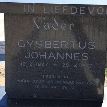GOOSEN Gysbertus Johannes 1897-1972