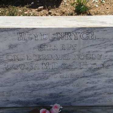 HEYDENRYCH Louisa M.R. nee HORNE 1945-1975