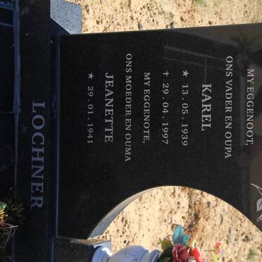 LOCHNER Karel 1939-1997 &amp; Jeanette 1941-