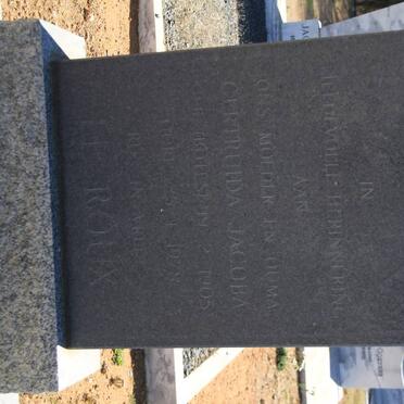 ROUX Gertruida Jacoba, le nee BO?ES 1905-1978