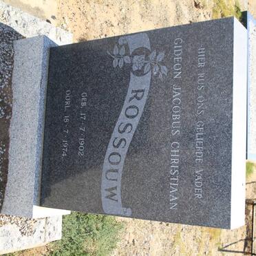 ROSSOUW Gideon Jacobus Christiaan 1902-1974