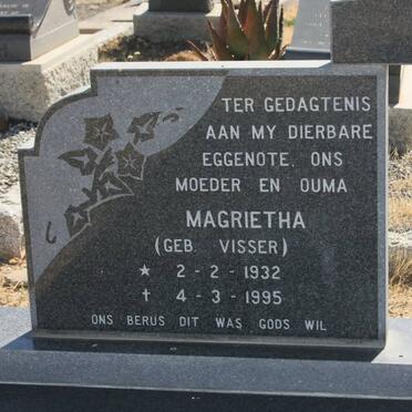 SMIT G.J.N. 1923- &amp; Magrietha VISSER 1932-1995 