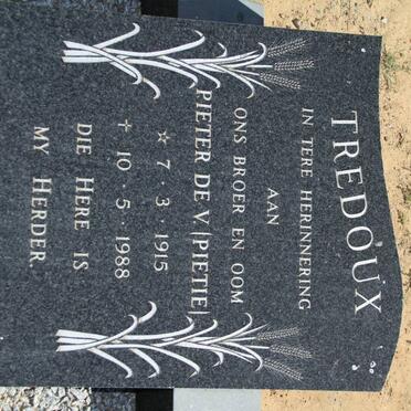 TREDOUX Pieter De V. 1915-1988