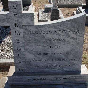 VERMEULEN Jacobus Nicolaas 1928-1995