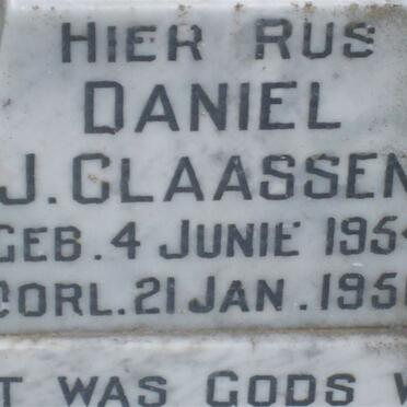 CLAASSEN Daniel J. 1954-1956