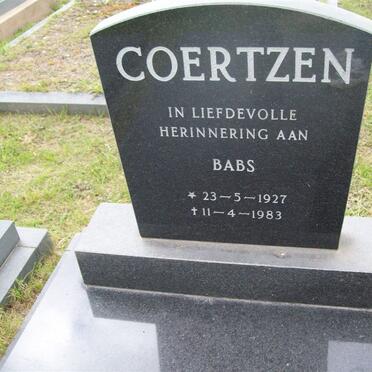 COERTZEN Babs 1927-1983