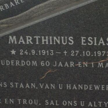 CLOETE Marthinus Esias 1913-1973 &amp; Hendriena Magdalena 1909-1985 