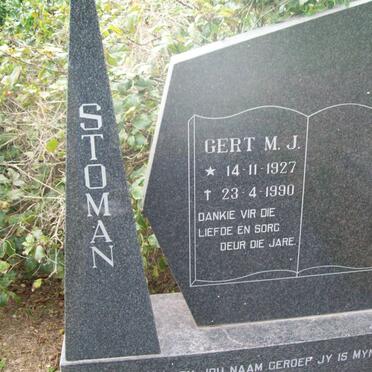 STOMAN Gert M.J. 1927-1990
