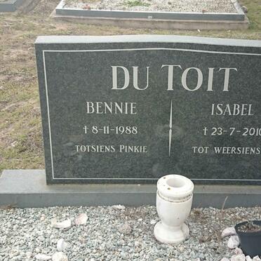TOIT Bennie, du -1988 &amp; Isabel -2010