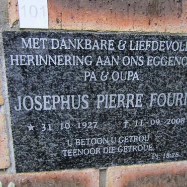 FOURIE Josephus Pierre 1927-2008